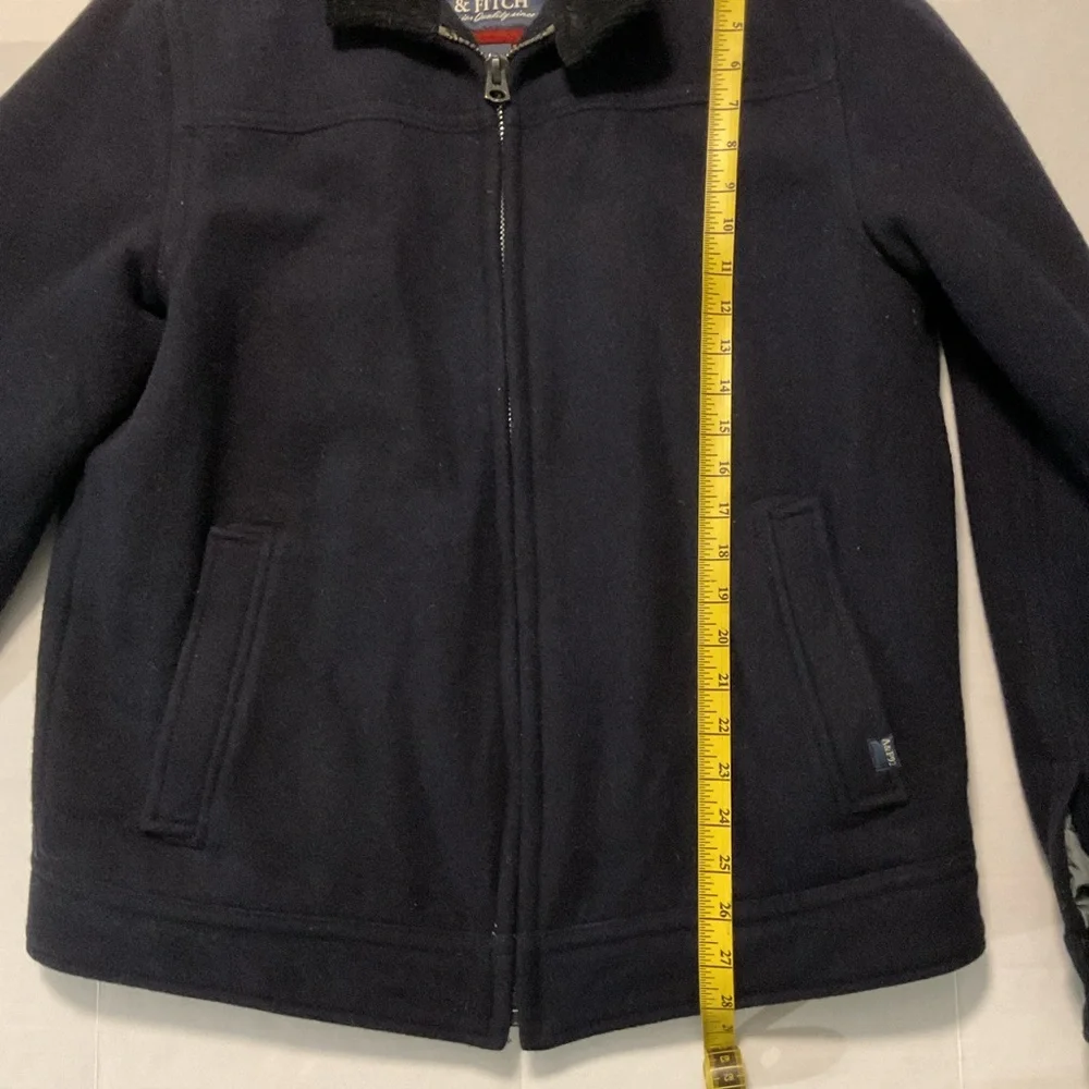 Abercrombie & Fitch‎ Men’s Wool-Blend Jacket Navy Blue